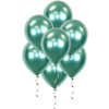 Groene Chrome Ballonnen 34 Cm 10 Stuks