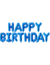 Q2party Happy Birthday Folie Ballonnen Blauw Slinger