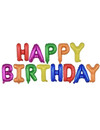 Q2party Happy Birthday Folie Ballonnen Gekleurd Slinger