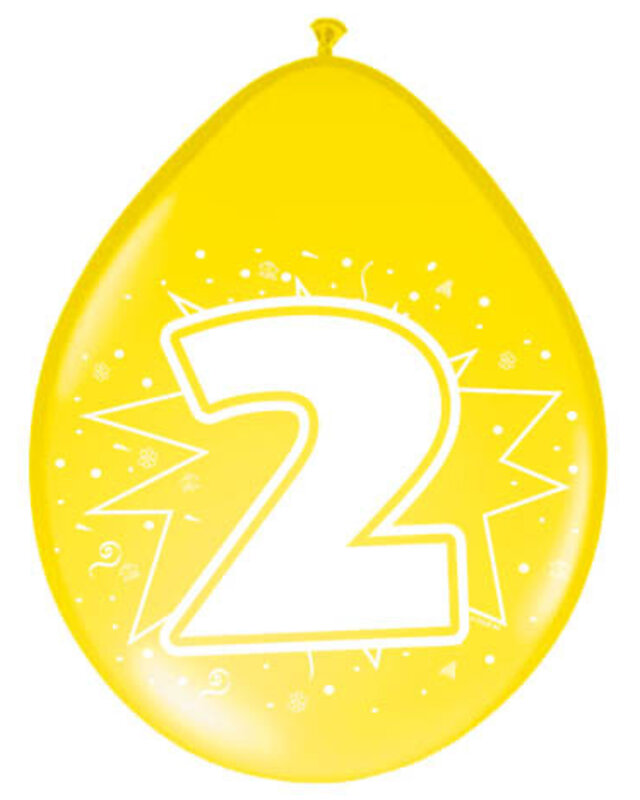 Folat Folat ballon 2 jaar 8 St