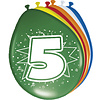 Folat ballon 5 jaar 8 St