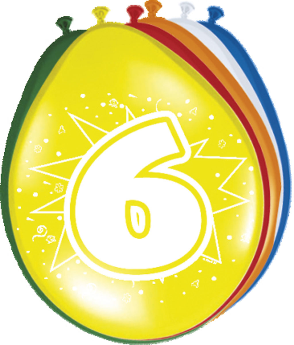 Folat Folat ballon 6 jaar 8 St