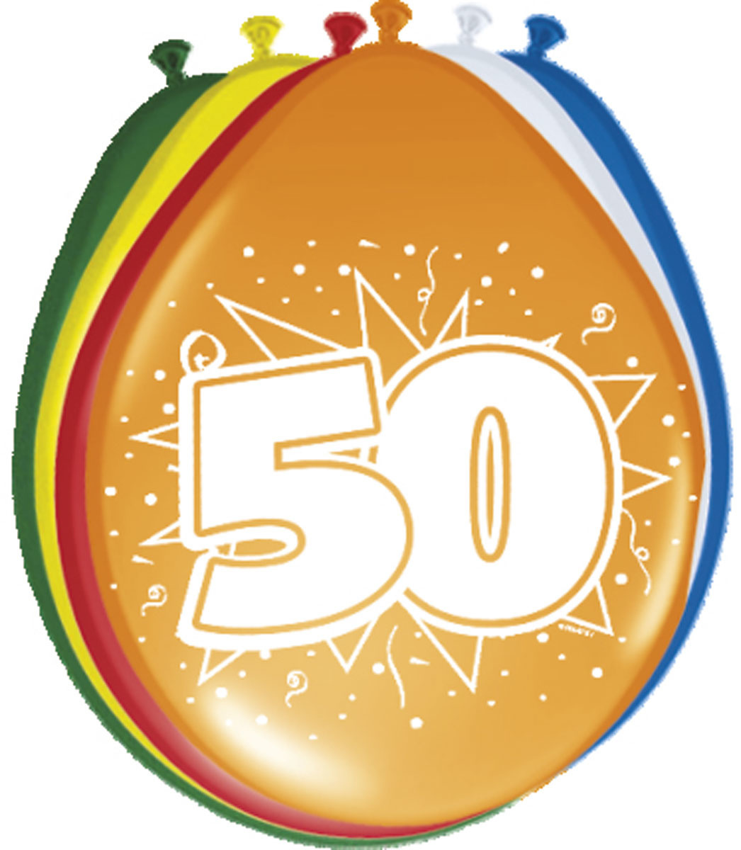 Folat Folat ballon 50 jaar 8 St