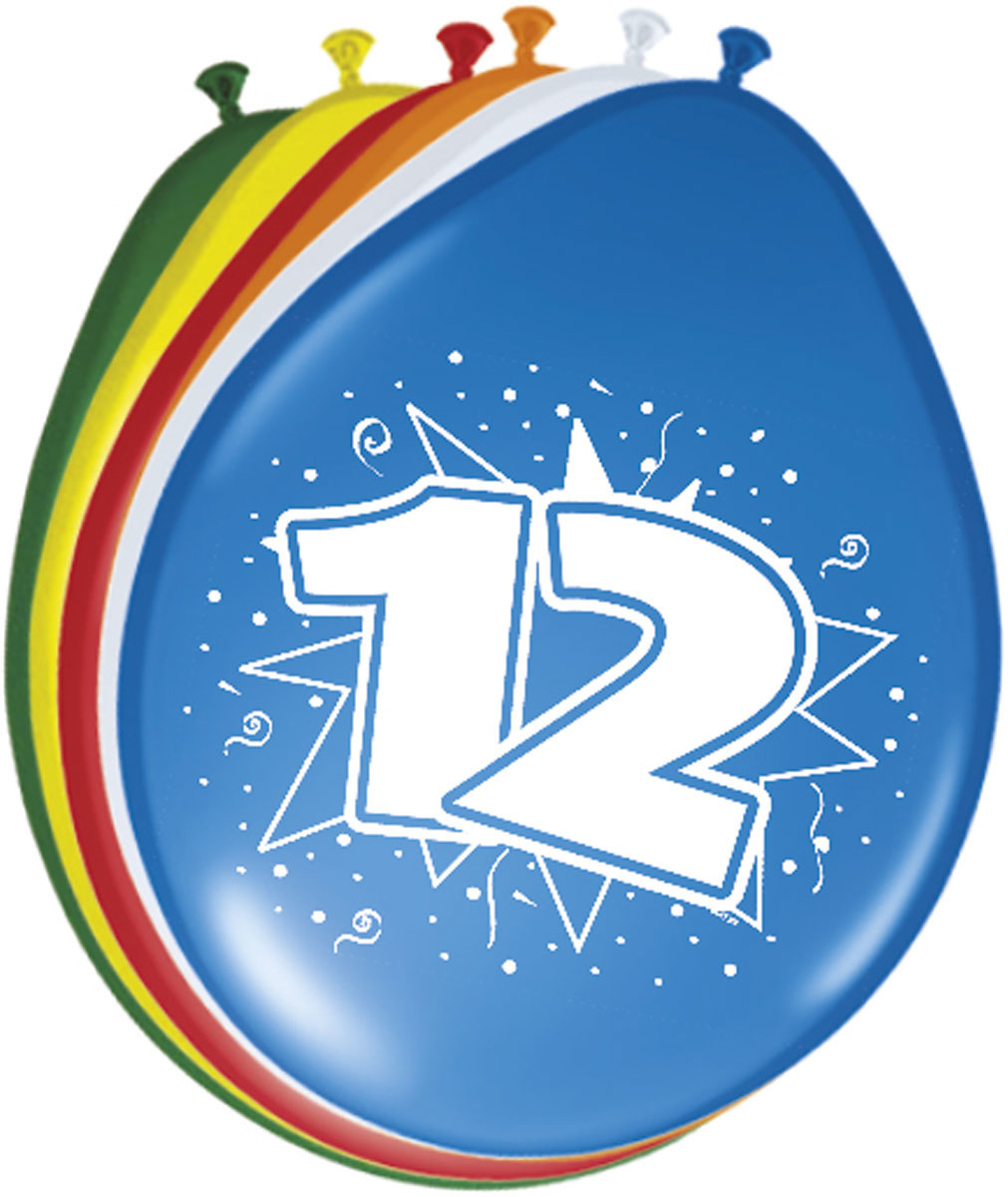 Folat Folat ballon 12 jaar 8 St