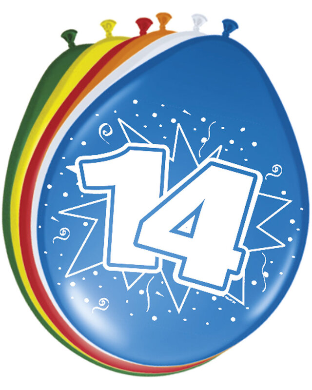 Folat Folat ballon 14 jaar 8 St
