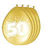 Folat ballon Goud 50 jaar 8 St