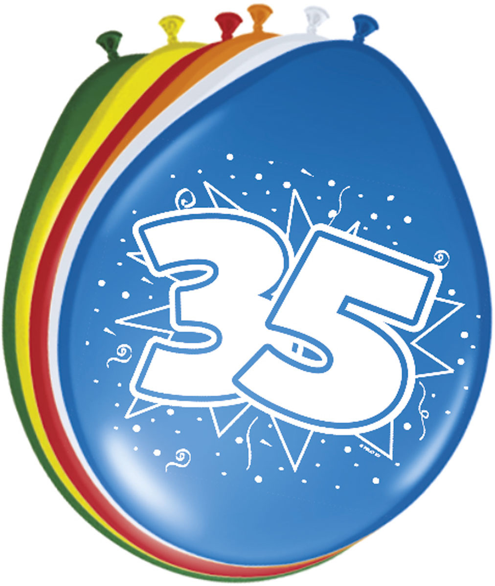 Folat Folat ballon 35Jaar 8 stuks