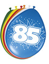 Folat Ballonnen 85Jaar Leeftijd Versiering 30 Cm 8 Stuks