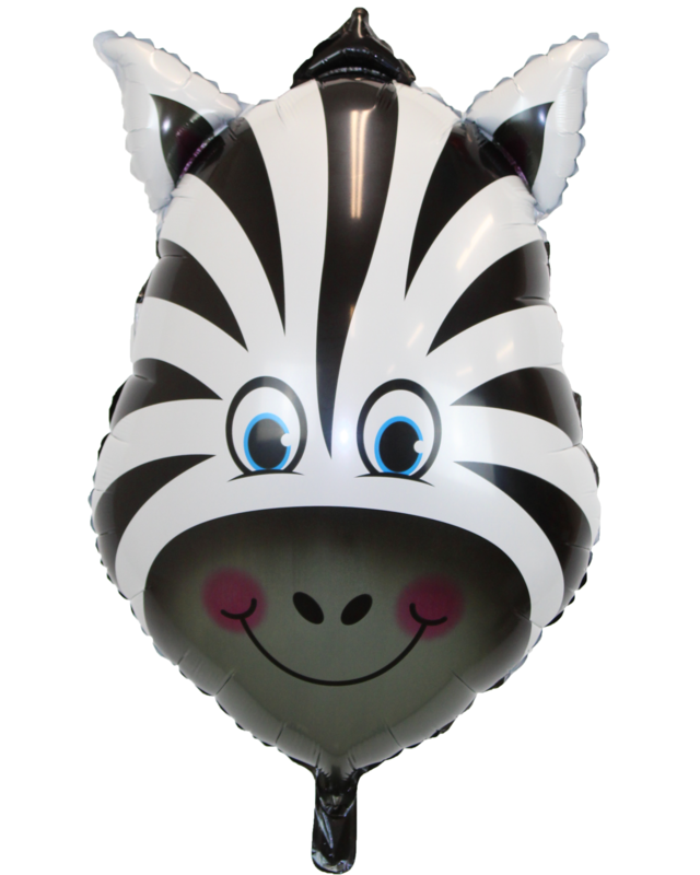 Q2party Zebra Folie Ballon XXL 81 cm