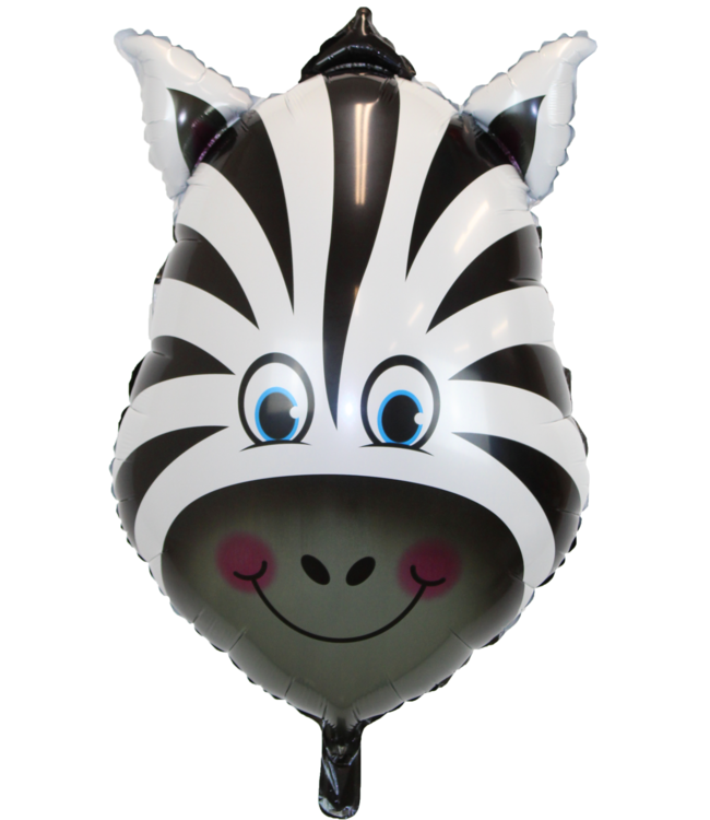 Q2party Zebra Folie Ballon XXL 81 cm