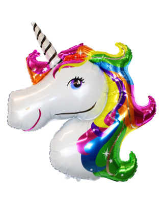 Q2party Eenhoorn Folie Ballon XXL Unicorn 110 cm