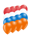 Q2party Rood Wit Blauw Oranje Ballonnen EK WK Koningsdag Versiering 40 Stuks