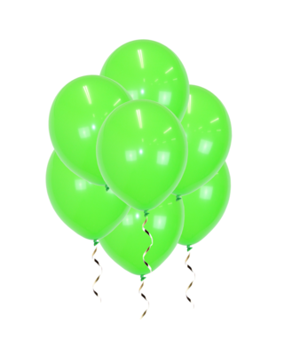 Q2party Licht Groene Ballonnen 34 Cm 10 Stuks