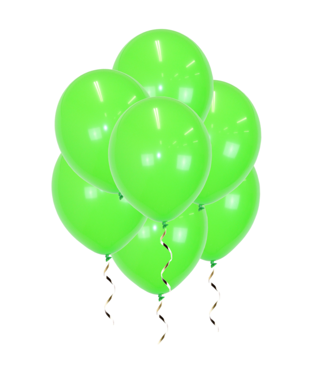 Q2party Licht Groene Ballonnen 34 Cm 10 Stuks