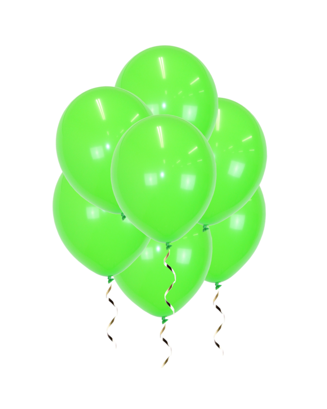 Q2party Licht Groene Ballonnen 34 Cm 50 Stuks