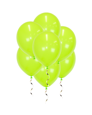 Q2party Lime Groene Ballonnen 34 Cm 10 Stuks