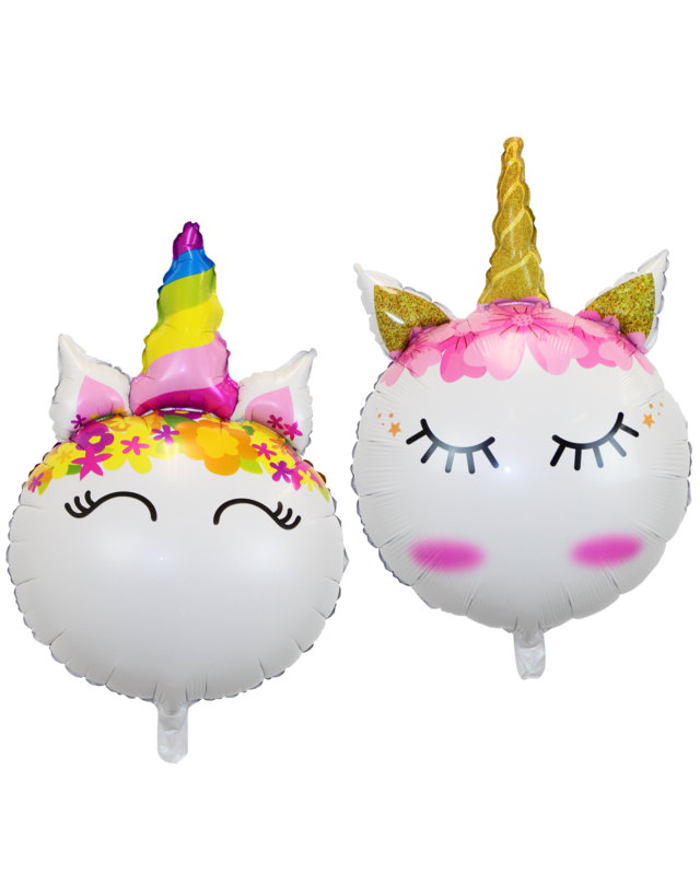 Q2party Eenhoorn Folie Ballon Unicorn Versiering 70 cm 2 Stuks