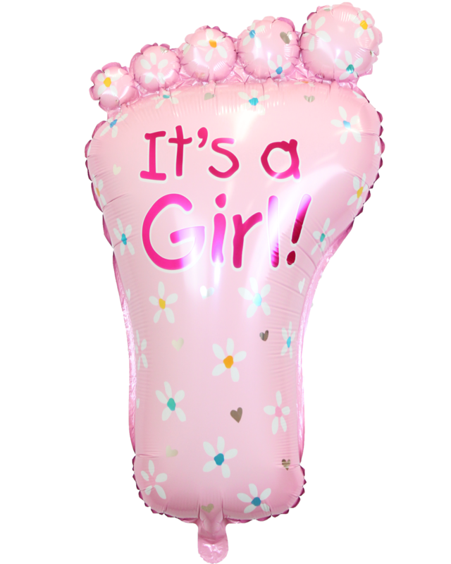 Q2party Its A Girl Folie Ballon Babyshower Versiering 70 Cm