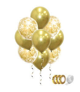 Q2party Gouden Ballonnen Confetti Ballon Huwelijk Versiering 40 Stuks