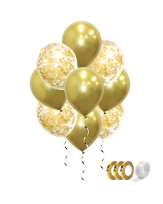 Q2party Gouden Ballonnen Confetti Ballon Huwelijk Versiering 40 Stuks