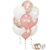 Rose Gouden Witte Ballonnen Confetti Ballon Huwelijk Versiering 40 Stuks