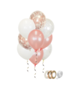Q2party Rose Gouden Witte Ballonnen Confetti Ballon Huwelijk Versiering 40 Stuks