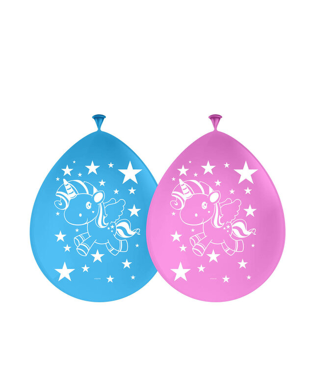Folat Eenhoorn Ballonnen Unicorn Verjaardag Versiering 30 Cm 8 Stuks