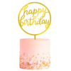 Happy Birthday Taartopper Taart Versiering Goud