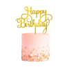 Happy Birthday Taartopper Taart Versiering Goud