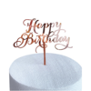 Happy Birthday Taartopper Taart Versiering Rose Goud