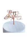Q2party Happy Birthday Taartopper Taart Versiering Rose Goud