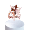 Happy Birthday Taartopper Taart Versiering Rose Goud