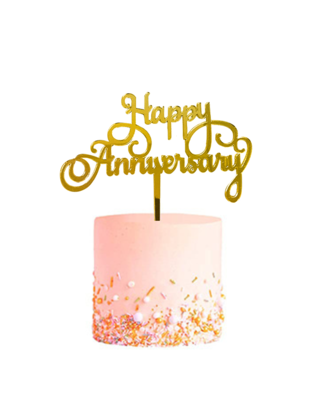 Q2party Huwelijk Bruiloft Taartopper Taart Versiering Goud