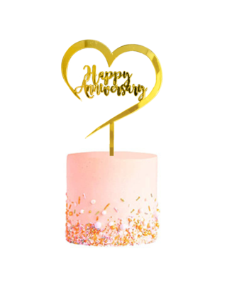 Q2party Huwelijk Bruiloft Taartopper Taart Versiering Goud