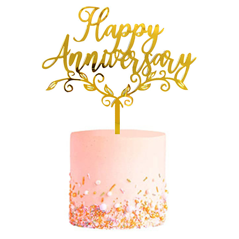 Q2party Huwelijk Bruiloft Taartopper Taart Versiering Goud