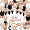 Happy Birthday Ballonnen Verjaardags Pakket Rose Goud