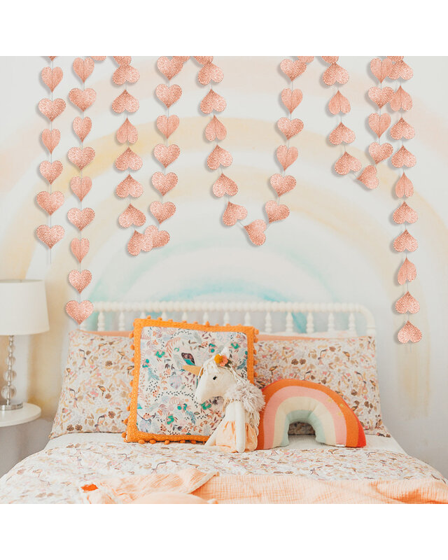 Q2party Hartjes Slinger Rose Goud Versiering 4 Meter