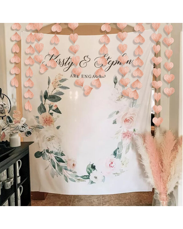 Q2party Hartjes Slinger Rose Goud Versiering 4 Meter