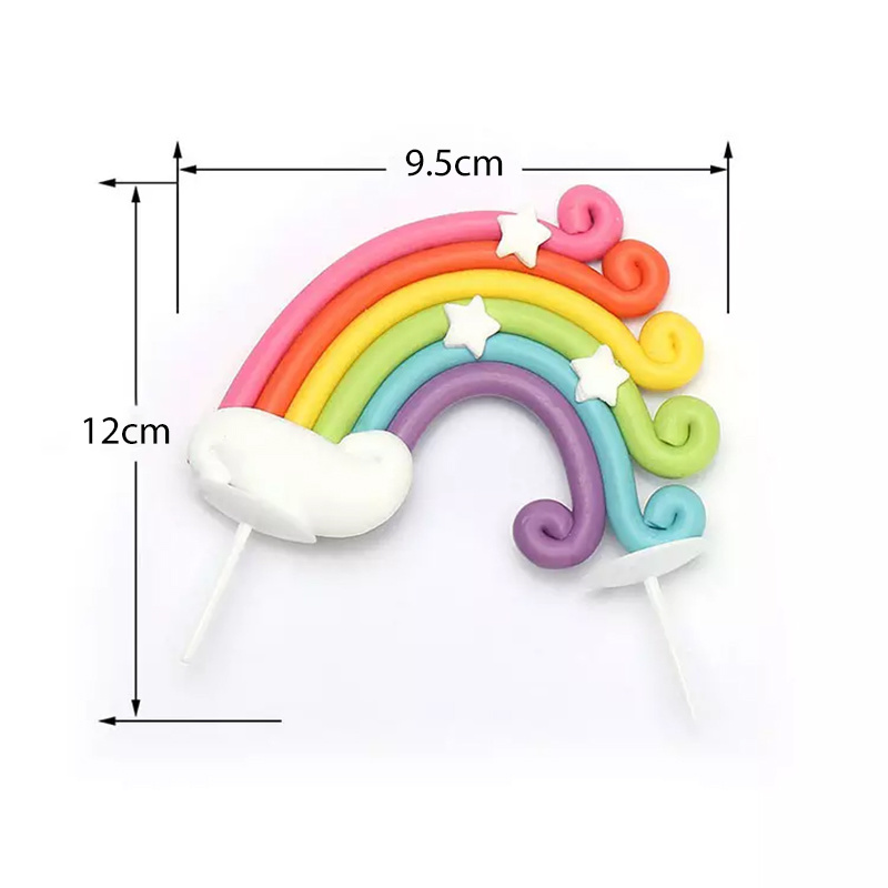 Eenhoorn Cake Topper – taartdecoratie met vleugels/hoorn van gouden glitter/kleurrijke vleugels / oren / wimpers voor babyshower, bruiloft, verjaardag