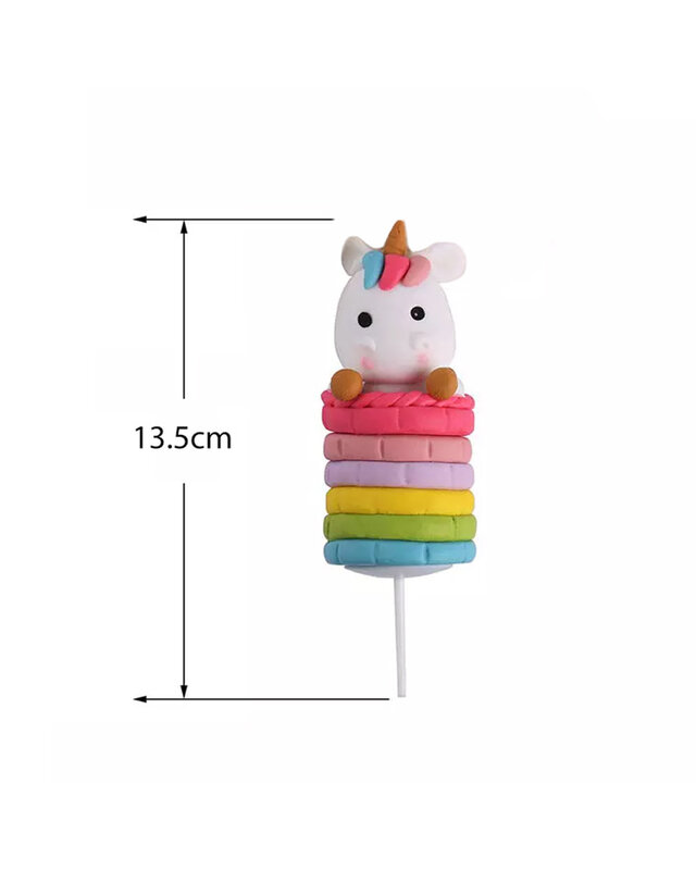 Q2party Eenhoorn Taarttopper Unicorn Cake Topper Versiering