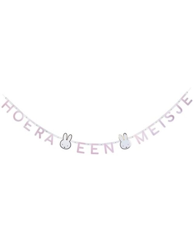 Haza Hoera Een Meisje Nijntje Letter Slinger 180 Cm