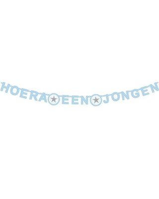 Haza Hoera Een Jongen Letter Slinger 180 Cm