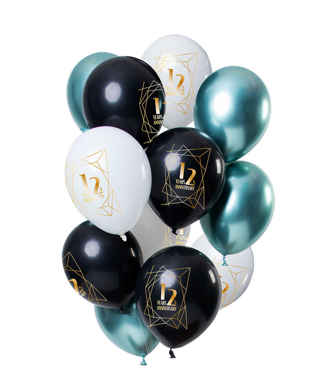 Folat Jubileum Ballonnen 12,5 Jaar Versiering 30 Cm 12 Stuks