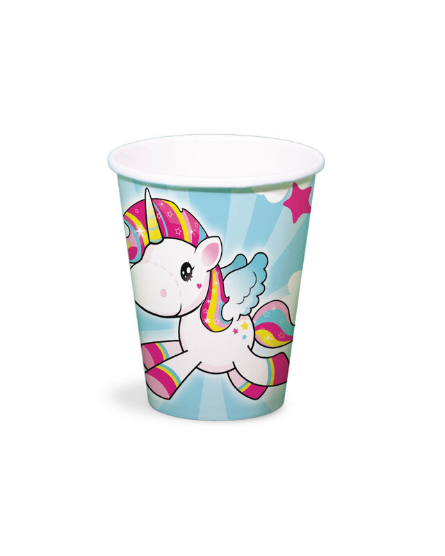 Folat Eenhoorn Beker Unicorn Versiering 8 Stuks