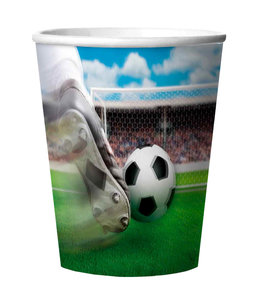 Folat Voetbal Drink Bekers Voetbal Versiering 4 Stuks