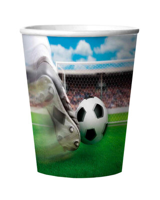 Folat Voetbal Drink Bekers Voetbal Versiering 4 Stuks
