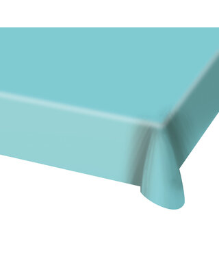 Folat Tafelkleed Lichtblauw Plastic 180 X 130 Cm