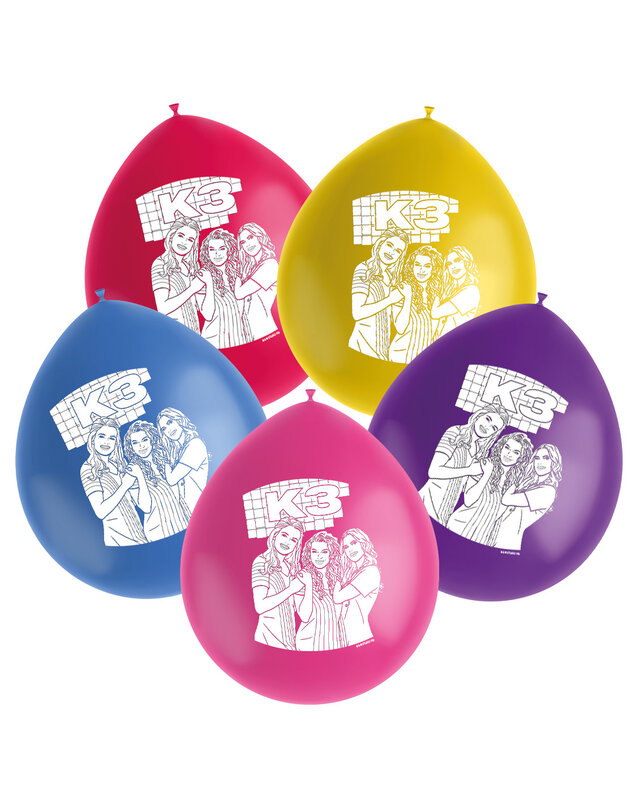 Folat K3 Ballonnen Versiering 30 Cm 6 Stuks