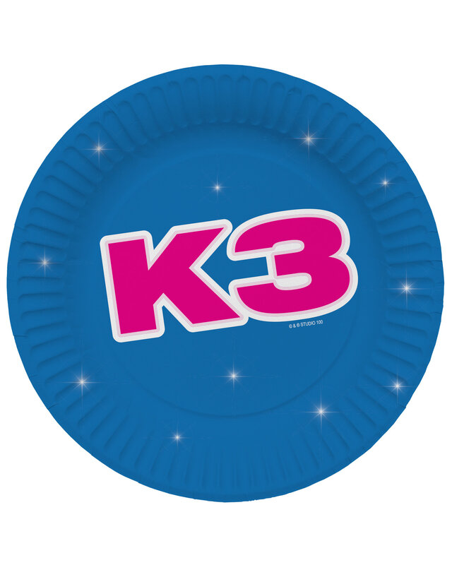 Folat K3 Borden 23 Cm K3 Versiering 8 Stuks