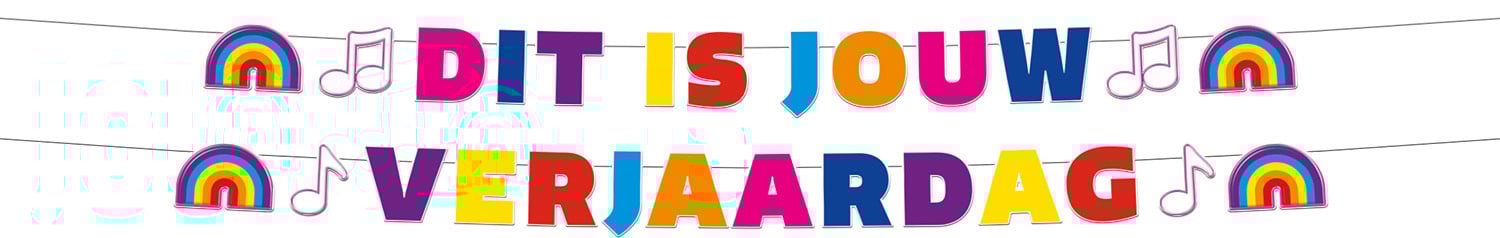 Folat K3 Verjaardags Slinger Versiering